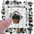 thumbnail image 5 of Gothic Stickers Stationery Stickers Vintage Black Rose Teacher Reward Stickers for Luggage Laptop Fridge, 5 of 9