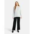 thumbnail image 2 of (2 pack) Time and Tru Women's Hacci Knit Tee with Long Sleeves, Sizes XS-XXXL, 2 of 5