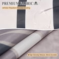 thumbnail image 5 of Inadays Shower Curtain Liner Mid Century Modern Navy Blue Boho Leaves Shower Heavy Duty Curtains Bathroom Decor Sets Waterproof with Hooks, 72x72in, 5 of 9