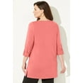 thumbnail image 2 of Catherines Women's Plus Size Suprema Boatneck Tunic Top, 2 of 4