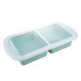 thumbnail image 1 of BotaniNest Silicone Freezer Tray With Lid 2 Compartment Food Storage Container Freezer Tray For Ice Cubes Baby Food Meal Prep Microwave & Dishwasher, 1 of 5