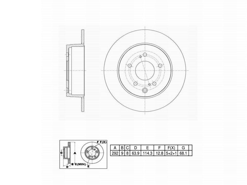 Winstop Brake Rotor, Rear WS228288, INFINITI Q45 1996-1990