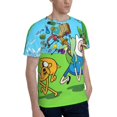 thumbnail image 2 of Adventure Time Jake The Dog T-Shirts 3d Printed Short Sleeve Tee Shirt For Men, 2 of 8