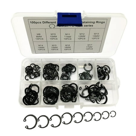 

Mechanical Toolchest Tool+box Snap Ring Assortment Retaining Circlip Suite Stainless Steel