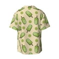 thumbnail image 4 of Goofa Kiwi Ice Cream Printed Men's Casual Short-sleeved Shirt,Lightweight Breathable Button-down,Summer Casual men's top,Versatile Fashion shirt-, 4 of 7