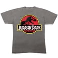 thumbnail image 5 of Jurassic Park Logo on vintage medium grey Short Sleeve Adult T-Shirt-3XL, 5 of 7