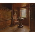 thumbnail image 2 of Karl Friedrich Gsur 23x20 Gold Ornate Framed and Double Matted Museum Art Print Titled - View from the Window (1908), 2 of 4