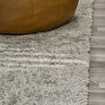 thumbnail image 6 of JONATHAN Y MOROCCAN HYPE 2 x 8 Runner Rug, Elm Diamond Stripe Geometric Shag - Gray/Ivory, MOH408B-28, 6 of 6