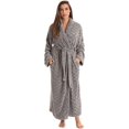 thumbnail image 1 of Velour Kimono Robe Hooded Bath Robes for Women Maxi Length, 1 of 3