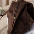 thumbnail image 6 of JASGOOD Vintage Suede Hobo Bag for Women Soft Oversized Shoulder Purse, Casual Daily Handbag, 6 of 8