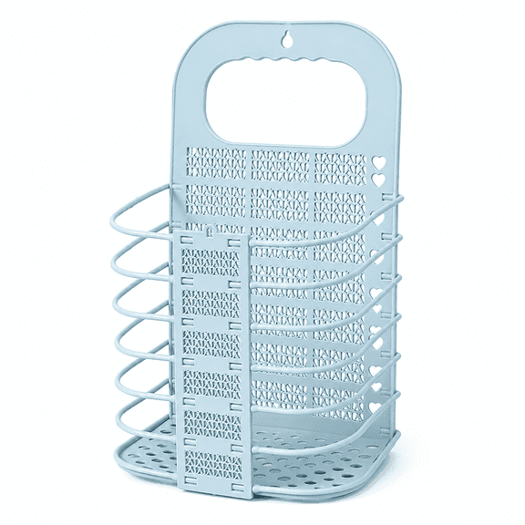 Hanging Storage Basket with Hooks, Bedside Organizer Bin for Dorm Room, Bedroom, Bathroom and Kitchen, Space Saving Storage Solution