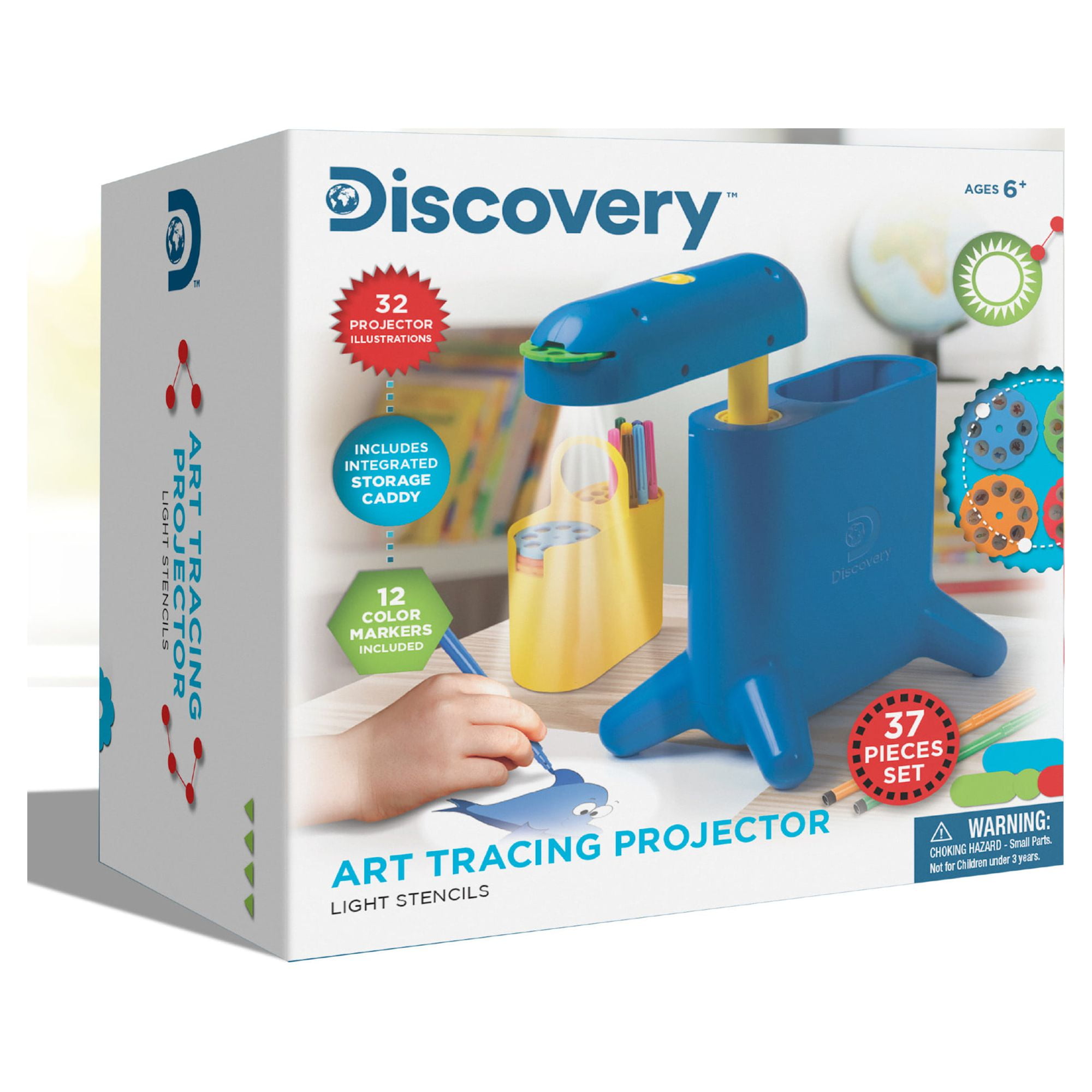 Discovery Kids Art Tracing Projector Light Stencils, with Integrated