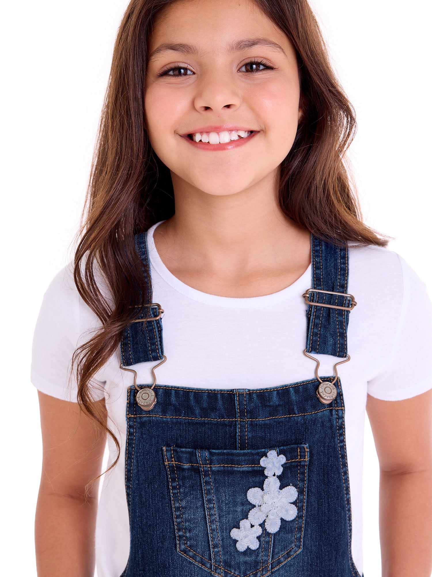 Jordache Girls Denim Shortall, Sizes 4-18
