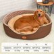 thumbnail image 3 of HOOPET Double Sided Available All seasons Big Size Extra Large Dog Bed House Sofa Kennel Soft Fleece Pet Dog Cat Warm Bed S-XL ShopWise Round, 3 of 11