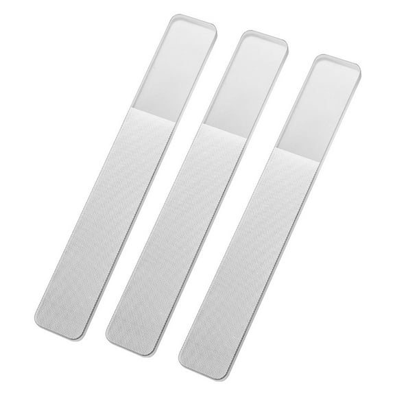 UDIYO 3Pcs Glass Nail File Cuticle Clean Polishing Frosting Manicure Buffer Strips
