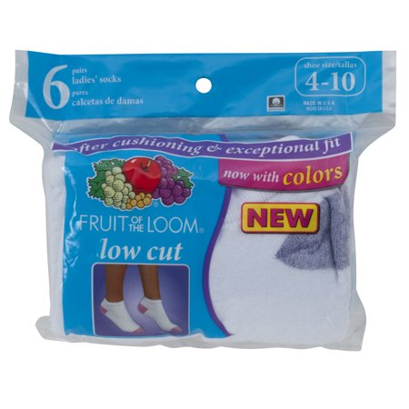 Womens Value Pack Low Cut Socks, 6 Pairs