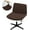 Coffee brown, variant on BH-JJSMGS Stretch Cross Legged Office Chair CoversWide Office Chair Cover Modern Swivel Vanity Chair Slipcover for Living Room Bedroom Accent Chair