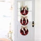 thumbnail image 2 of Decoraciones navideñas - Joy Sign - Corona a cuadros de cuadros de búfalo para puerta delantera - Decoración rústica de madera de arpillera para el hogar, ventana, pared, granja, interior y exterior Ormromra, 2 of 7