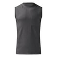 thumbnail image 4 of Chaleco deportivo sin mangas unisex de color liso para hombre: poliéster/spandex/algodón, para todas las estaciones, 4 of 4