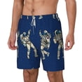 thumbnail image 2 of Gaeub Disco party Astronaut Dancing Mens Swim Trunks Stretch Beach Shorts Quick Dry for Men Swim Shorts Swimwear with Pockets- 3X-Large, 2 of 9