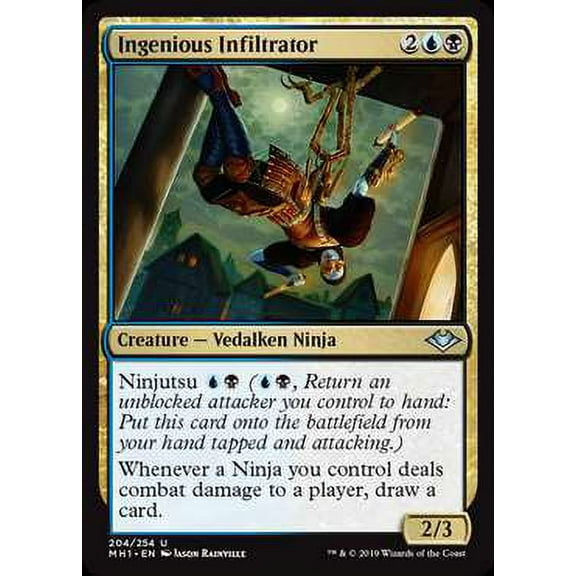 MtG Modern Horizons Uncommon Ingenious Infiltrator (Foil) #204