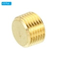 thumbnail image 3 of Unique Bargains 1/2' NPT Brass Hex Countersunk Plugs Counter Sunk Internal Hex Thread Socket Pipe Plugs Male Fittings 8 Pack, 3 of 6