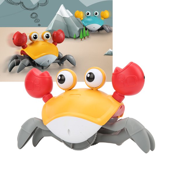Ccdes Crawling Crab Toy, Crab Crawling Toy Interactive With Music Light For Birthday Gift