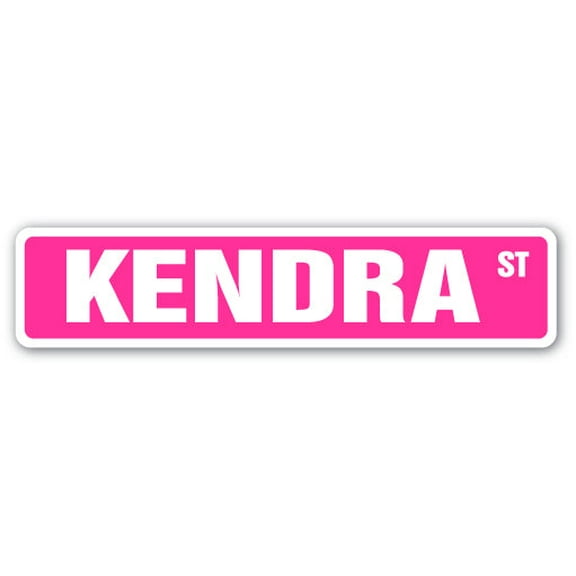 KENDRA Street Sign Childrens Name Room Sign | Indoor/Outdoor |  36" Wide