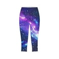 thumbnail image 4 of DDAPJ pyju Women's Capri Leggings 2025 Fashion 3D Graphic Print Yoga Running Pants Buttery Soft Stretch Casual Summer Capris Limited Time Sales Multicolor XL, 4 of 6