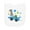 AA-White, variant on Inktastic Happy 1st Birthday Blue Racing Car Newborn Bib