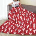 thumbnail image 6 of Sikiie Cartoon Lobster Ultra-Soft Micro flannel Blanket Luxury All Seasons Warm Blanket for Bedding Sofa and Travel (4 sizes)-60"x50", 6 of 7