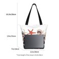 thumbnail image 4 of Kdxio Starfishes Shells Women Reusable Grocery Bags Foldable Ripstop,Reusable Shopping Bags for Shopping,Gym,Gift, 4 of 7