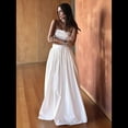 thumbnail image 4 of Conjunto de 2 Piezas para Mujer, Sin Mangas, con Tirantes, Corte A, Falda Maxi, Informal, Plisada, Estilo , Estilo Bohemio, con Bolsillo. S, 4 of 10
