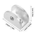thumbnail image 2 of BRIGHTFUFU 6Pcs Glass Clamps Clips Metal Mirror Holder Clip for 8-10mm Thick Glass Silver Rectangular Home Use, 2 of 8
