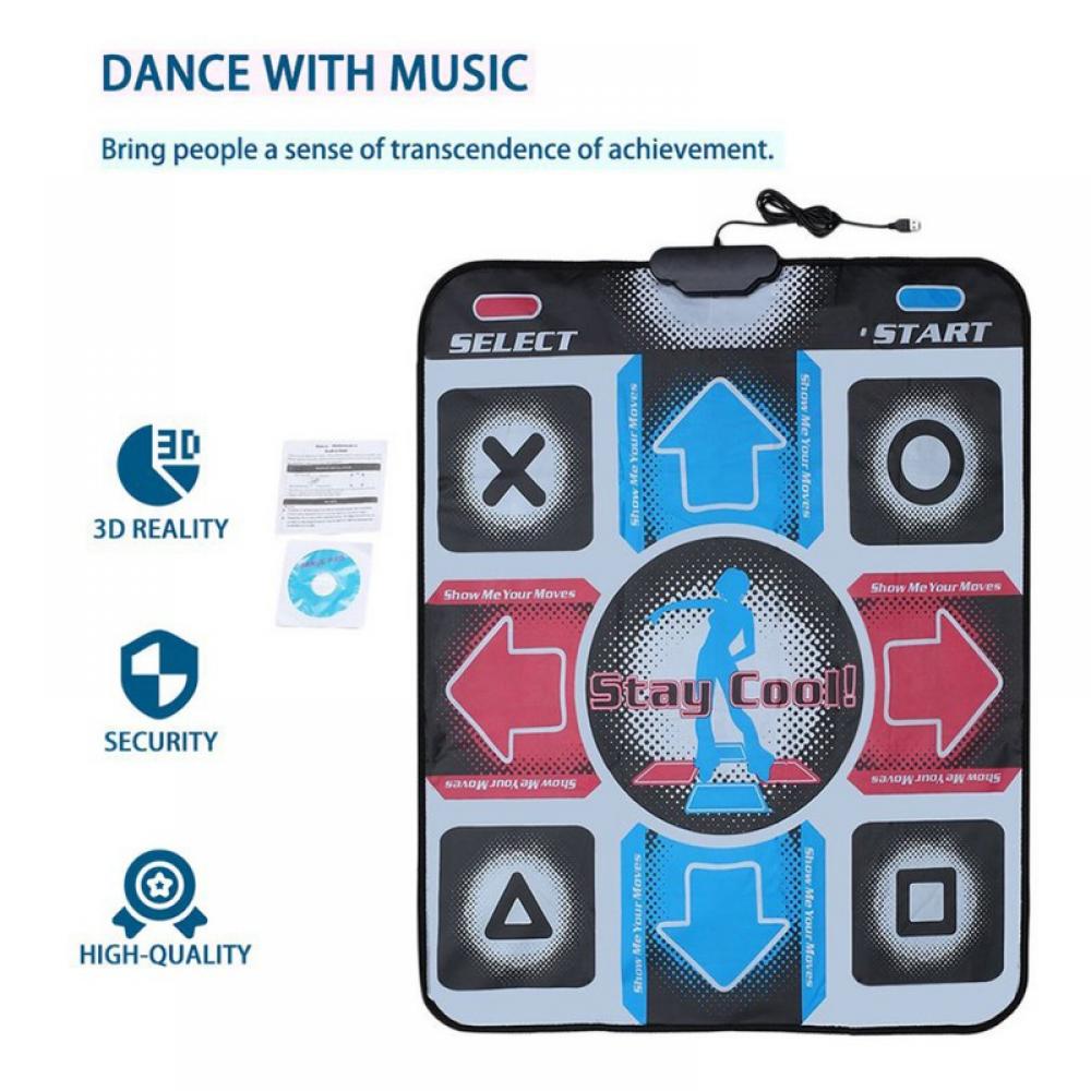 Amazing Fashion Dance Pad, Dancing Mat for Dance Dance Revolution (DDR) Non-Slip Sensitive USB Dance Blanket for PC Laptop Video Game - image 5 of 8