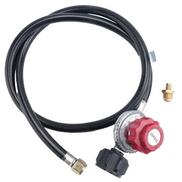 5FT High Pressure Propane Regulator Hose, 0-20PSI Adjustable Propane Tank Regulator, QCC1 & 3/8In Female, Fit for Turkey