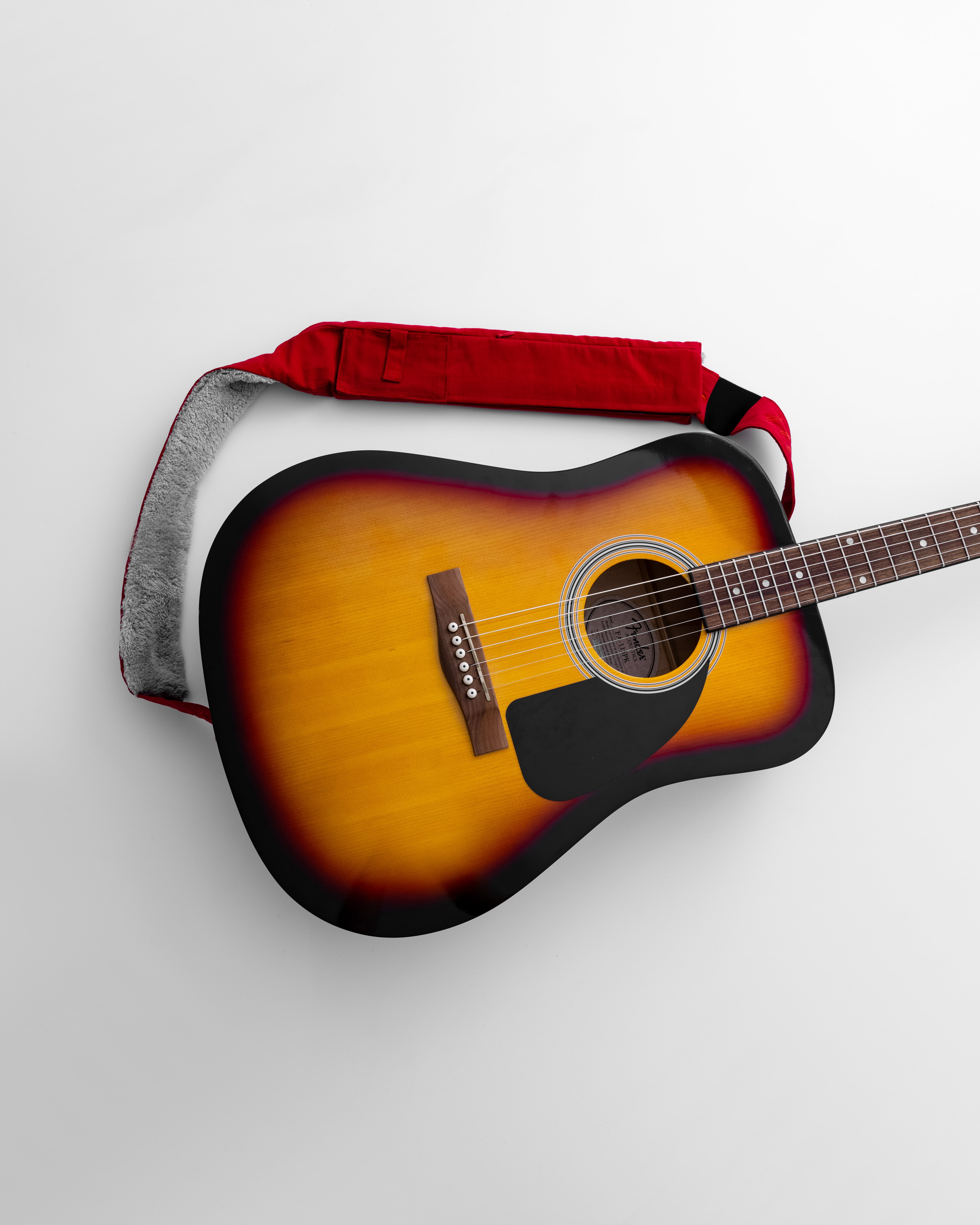 String Sling Guitar Strap With Strap Locks and Pick Pack Black