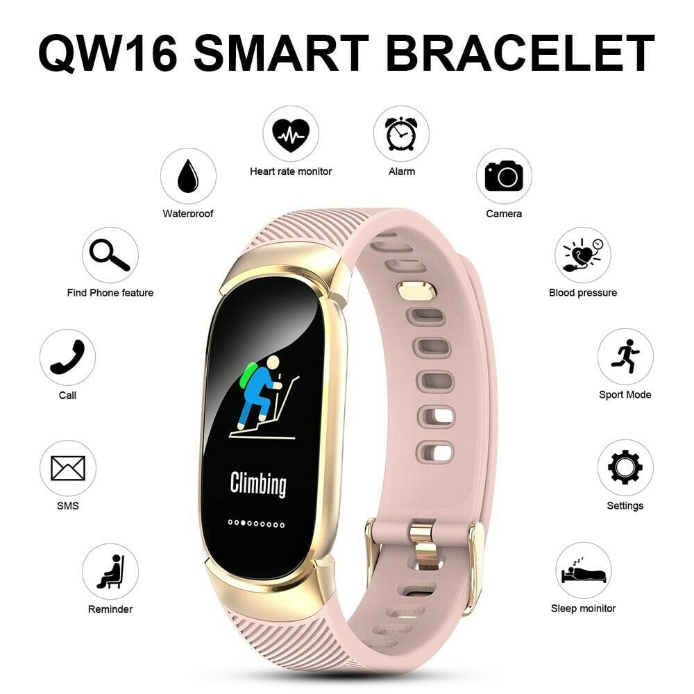 Women Smart Watch Heart Rate Monitor Waterproof Sport Wrist Watch for iPhone Android