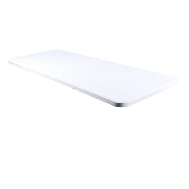 Mantel elástico universal ajustable para fiestas, interiores y vacaciones. Blanco 183x76x76cm