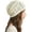 Colour: Beige, variant on Women Cotton Crochet Slouchy Beanie Hat Handmade Knit Summer Skull Cap 1pcs