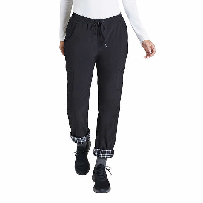 Eddie Bauer Ladies' Size 4, Pullon Fleece Lined Pant, Black