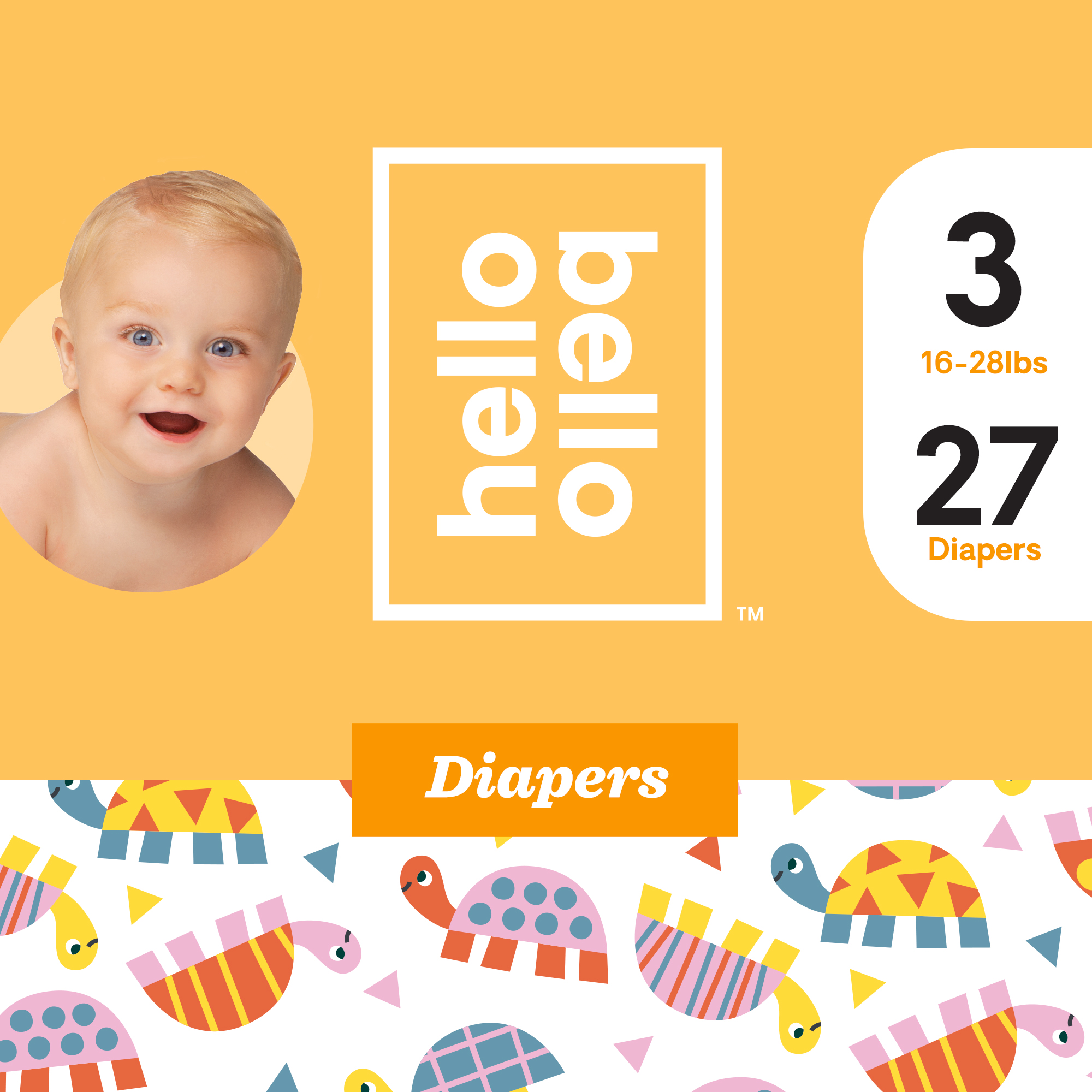 Hello Bello Diapers Tiny Turdles Size 3 (27ct)