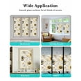 thumbnail image 6 of Window Privacy Film Sunflowers Bees Stained Glass Window Film Decorative Sun Block Window Cover Summer Vintage Flowers Leaf Plant Window Clings Static Adhesive Sticker for Bathroom 17.7"x39.3", 6 of 7
