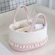 thumbnail image 4 of Uuiauoio Diaper Caddy Organizer Cotton Rope Basket Boho Nursery Decor Cute Woven Tassel Portable Diaper Organizer for Changing Table Baby Shower Gifts for Newborn Essentials, 4 of 6