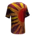 thumbnail image 4 of T-Shirt à Col en V Femme Mode Décontractée Grande Taille Paysage Fleurs Impression T-Shirt à Col en V Hauts Femmes Hauts Grande Taille Hauts à Col en V pour Femmes T-Shirts Grande Taille pour Femmes, 4 of 5