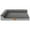 Gray, variant on Exclusivo Mezcla Jacquard Orthopedic Pet Bed for Large Dogs, 42"X28" Waterproof L Shaped Dog Bed with Washable Cover, Black