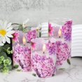 thumbnail image 3 of Vaso de hortensia rosa Romance de vela sin llama con mando a distancia, 3 of 7