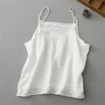 thumbnail image 2 of CYRBOKO Women's Tank Tops 2025, Summer Sleeveless Casual V-Neck Spaghetti strap top White Size XL, 2 of 9