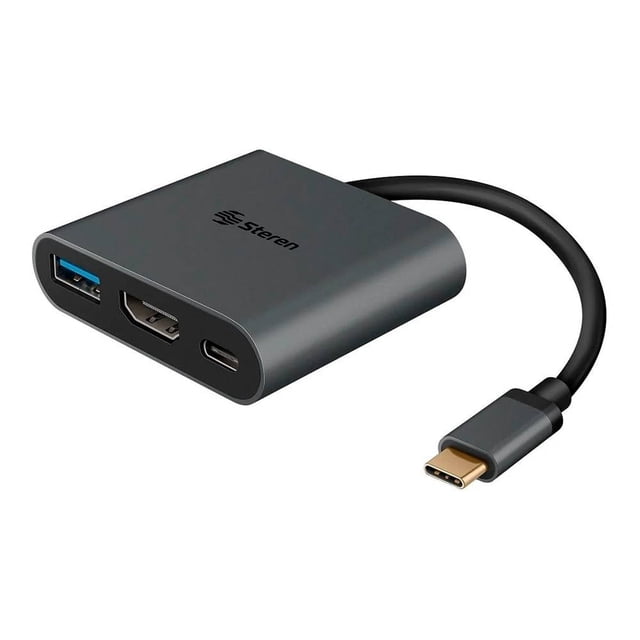 Adaptador USB C a HDMI / USB A 3.0 / USB C Steren WMS-5403