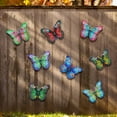 thumbnail image 6 of quanjun 8 Pcs Metal Butterfly Wall Art Decoration,Butterfly Outdoor Sculpture Iron Outdoor Hanging Decoration Ornaments Metal,for Indoor or Outdoor,Yard Patio Fence Garden Decoration, 6 of 9
